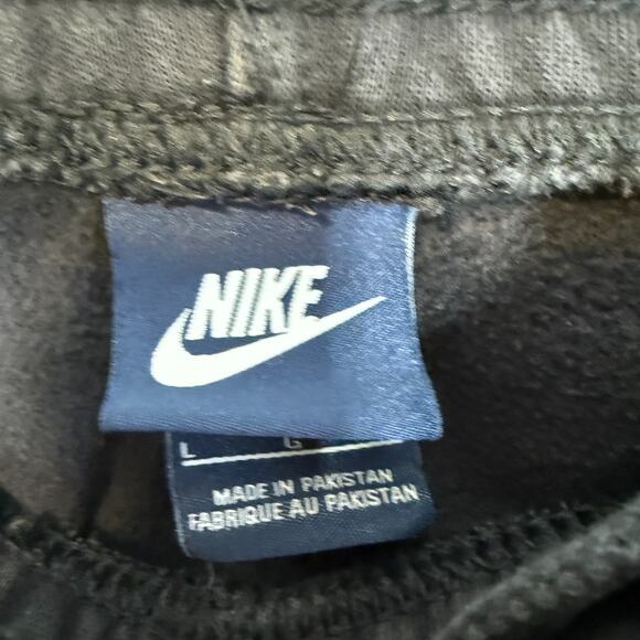 Nike Pants Mens Large Black Fleece Sweatpant Heavyweight Straight Leg Stretch - Picture 7 of 10